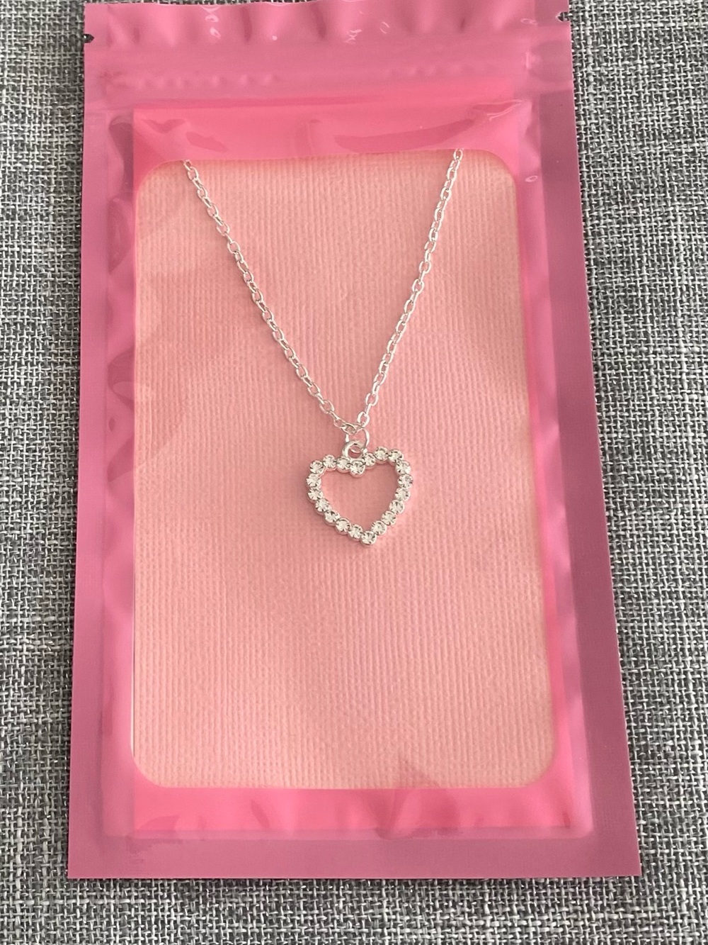 Silver Heart Pendant Necklace